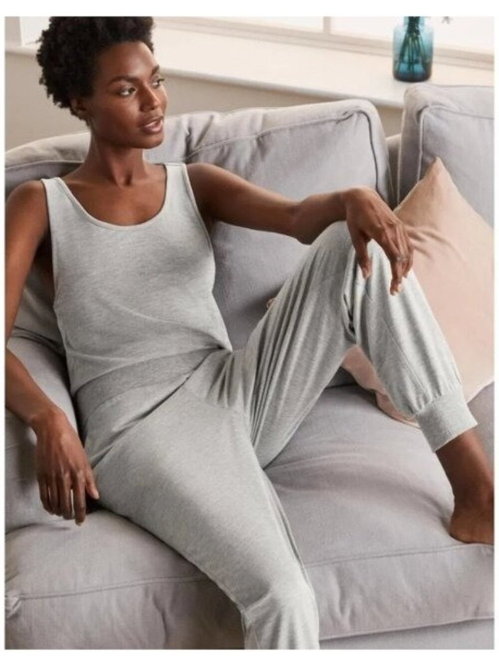 🛍 Boden Rachel Jersey Jumpsuit in Gray Marled Size 4T
